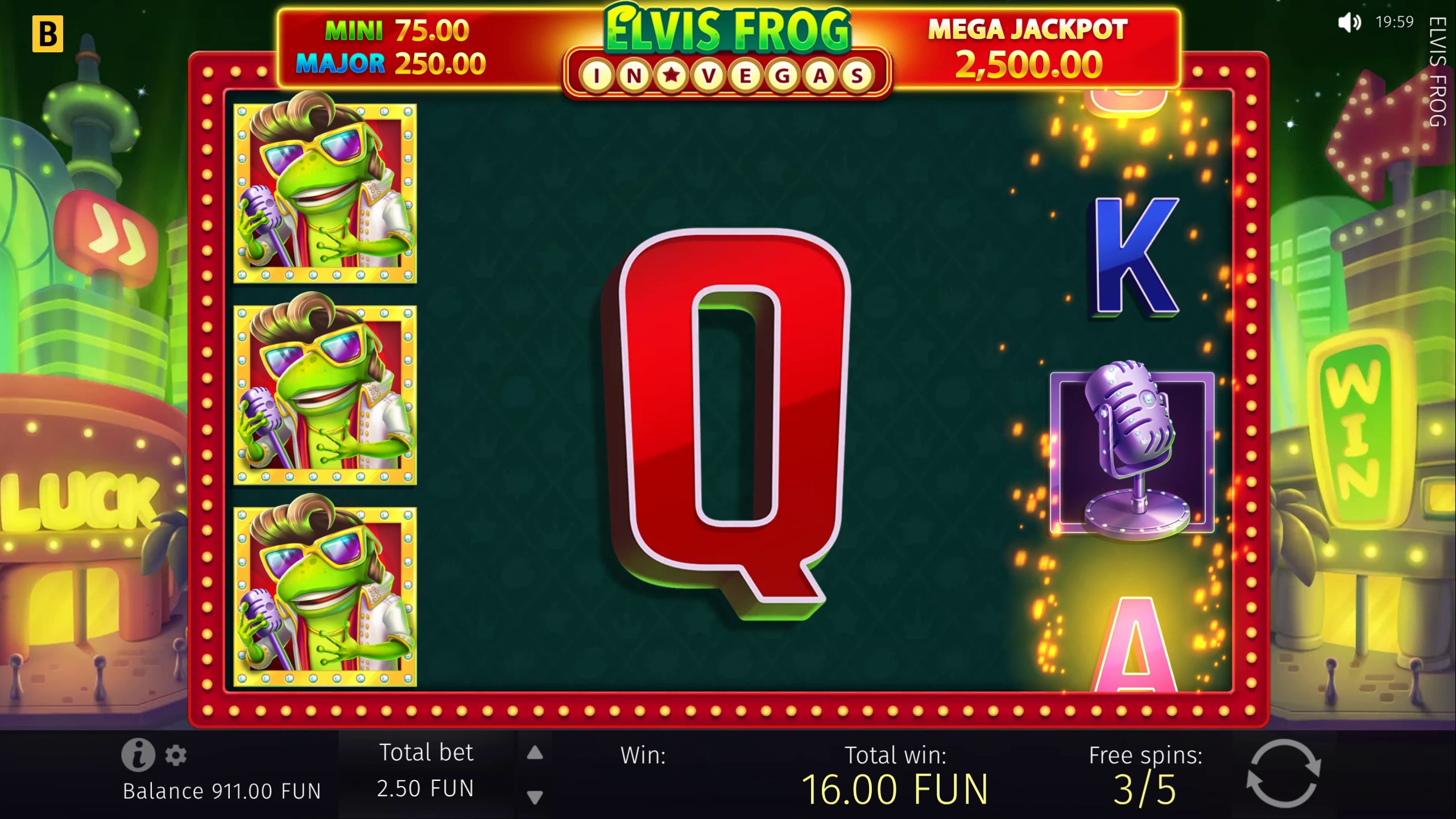 Elvis Frog in Vegas: its best moment